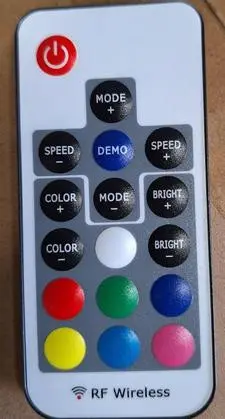 Photo from the official notice: 5M RGB LED Strip Light — fire risk