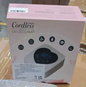 Photo from the official notice: Adaptor supplied with Christine Shelly Cordless UV LED Nail Lamp — fire risk
