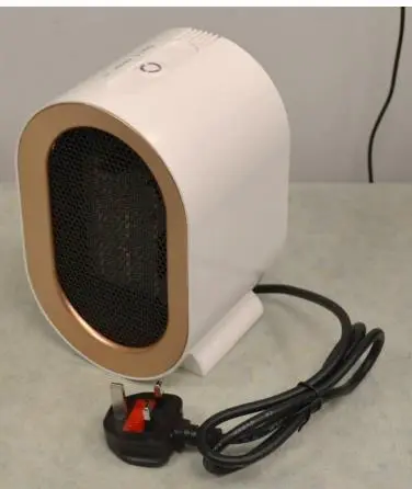 Photo from the official notice: Air Heater, XH-1212 sold via Amazon — fire risk