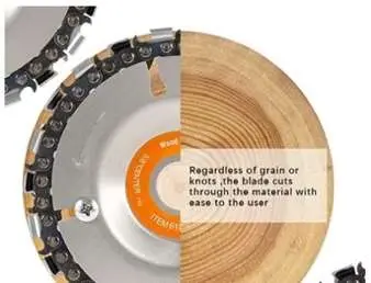 Photo from the official notice: Angle Grinder Chainsaw Disc — injuries risk
