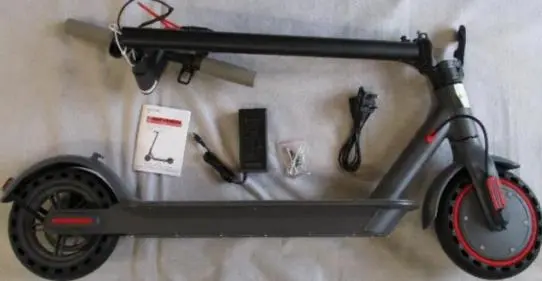 Photo from the official notice: Aovopro Electric Scooter ES80 — electric shock risk