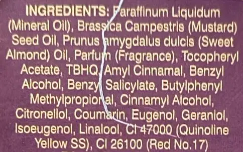 Photo from the official notice: Bajaj Almond Drops Hair Oil — chemical risk (2509-0229)