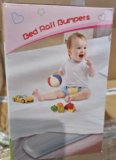 Photo from the official notice: Bed Rail Bumpers sold via Amazon — suffocation risk