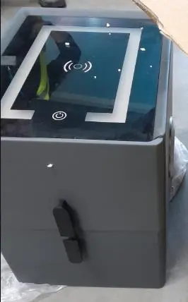 Photo from the official notice: Bedside Tables with Electrical Connections — electric shock risk