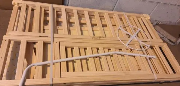 Photo from the official notice: Beedome Cot and Mattress — choking risk
