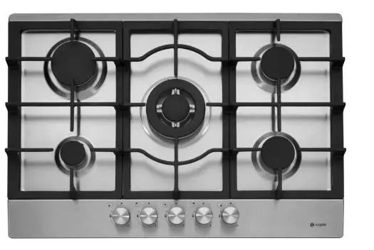 Photo from the official notice: Caple Gas Hobs — fire & burns risk