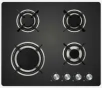 Photo from the official notice: Cookology Gas Hobs — fire & burns risk