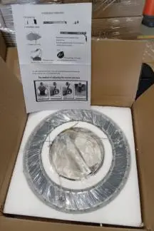 Photo from the official notice: Crystal Chandelier D30cm — electric shock risk