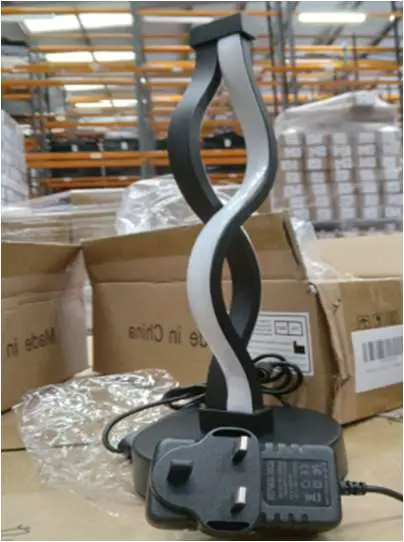 Photo from the official notice: Double Spiral LED Light — electric shock risk