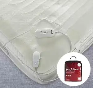 Photo from the official notice: Dunelm Warm and Cosy Electric Blanket Cables — fire risk