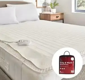Photo from the official notice: Dunelm Warm and Cosy Electric Blanket Cables — fire risk