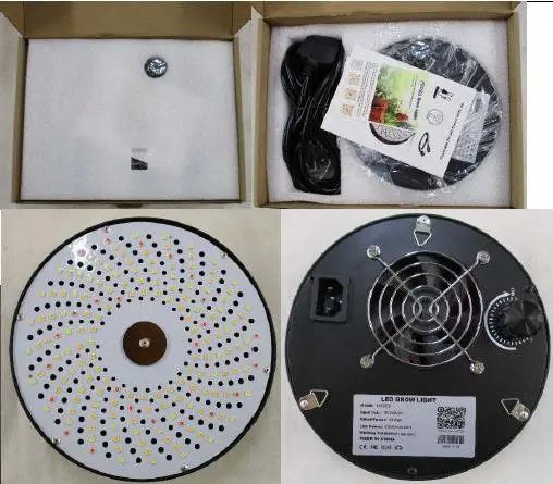 Photo from the official notice: Fecida LED Grow Light Cruiser Series UFO600 — electric shock risk