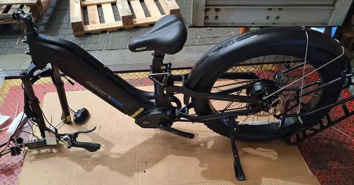 Photo from the official notice: FREESKY Electric Bicycle 540E — fire risk