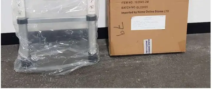 Photo from the official notice: Ground Level 103945-2M 2m Telescopic Ladder — falls risk