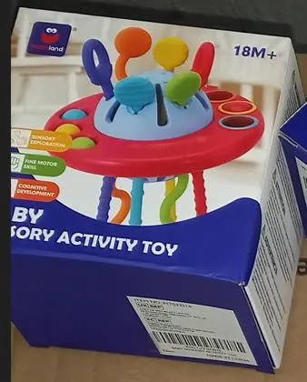 Photo from the official notice: Hahaland Baby Sensory Activity Toy sold via Amazon — choking risk