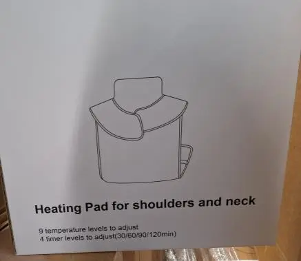 Photo from the official notice: Heating Pad for Shoulders and Neck — fire risk