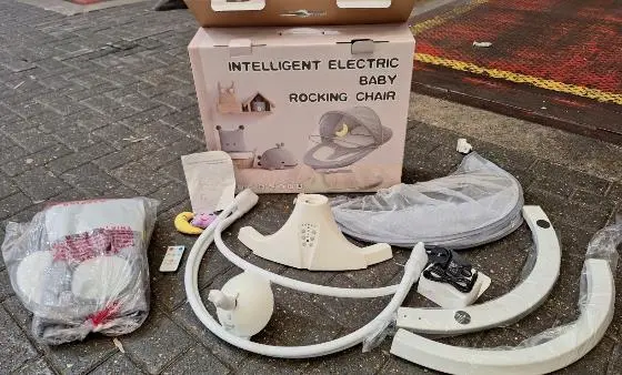 Photo from the official notice: Intelligent Electric Baby Rocking Chair — fire risk