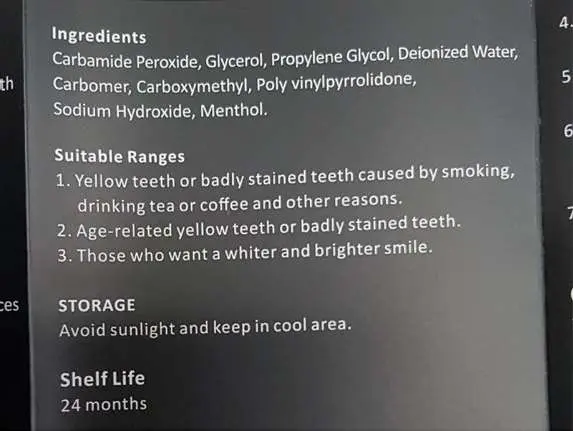 Photo from the official notice: Ivismile Teeth Whitening Kit — chemical risk