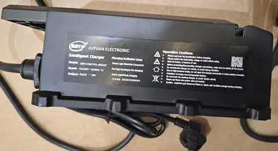 Photo from the official notice: Juyuan Electronic Charger supplied with XDAO Ren E-Moped — fire risk