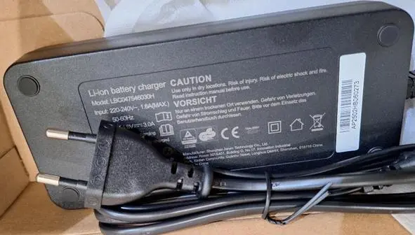Photo from the official notice: Electric Bike — fire risk