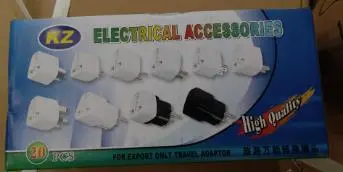 Photo from the official notice: KZ Travel Adaptor — electric shock risk