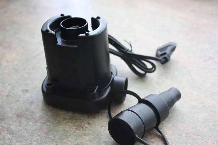 Photo from the official notice: Lebecom AC Intelligent Electric Air Pump — electric shock risk