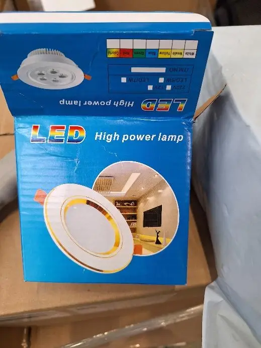 Photo from the official notice: LED 75mm Recessed Downlight — electric shock risk
