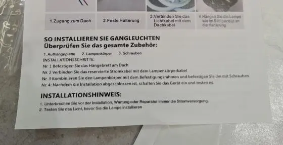 Photo from the official notice: LED Ceiling Lamp — electric shock risk (2406-0045)
