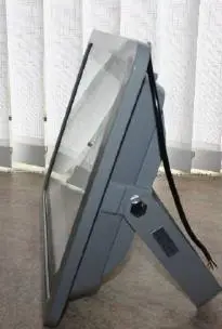 Photo from the official notice: LED Floodlight D14-F2 — electric shock risk