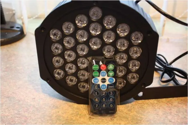 Photo from the official notice: LED Light ZQ-B262-YK — electric shock risk