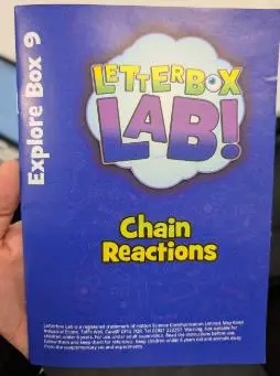 Photo from the official notice: Letterbox Lab Explore Box 9 and Investigate Box 9 Child's Science Experiment Kit containing Water Beads — suffocation & ingestion risk