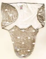 Photo from the official notice: Mama Cheetah Baby Swaddle Wrap sold via Amazon — entrapment risk