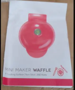 Photo from the official notice: Mini Waffle Maker sold via Amazon — fire risk