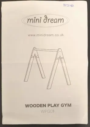 Photo from the official notice: MiniDream Wooden Play Gym sold via Amazon — entrapment risk