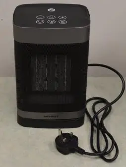 Photo from the official notice: Mr Heat Fan Heater sold via Amazon — fire risk