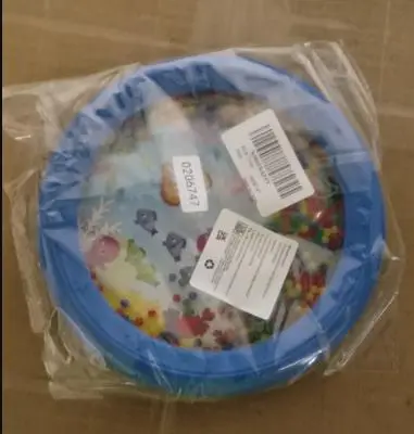 Photo from the official notice: Multicoloured Drum-Shaped Rattle Toy sold via Amazon (0206747) — suffocation risk