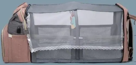 Photo from the official notice: New Mummy Crib Backpack sold via Amazon, eBay, Fruugo, Joom, AliExpress and DH Gate — suffocation & falls risk