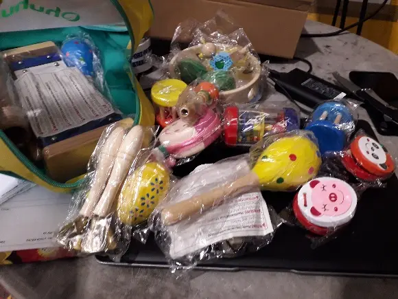 Photo from the official notice: Ohuhu Percussion Toy Set Backpack — chemical risk