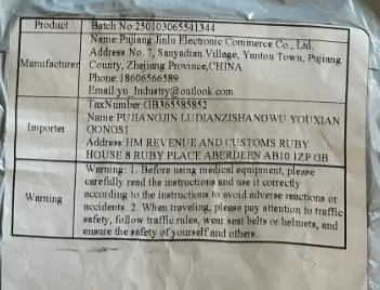 Photo from the official notice: Osrchids Light Bulb Adaptor (Bayonet BC B22 to Screw SES E14) sold via eBay — electric shock risk