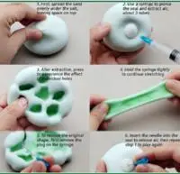 Photo from the official notice: Pimple Popping Squishes containing needles sold via Amazon — injuries risk