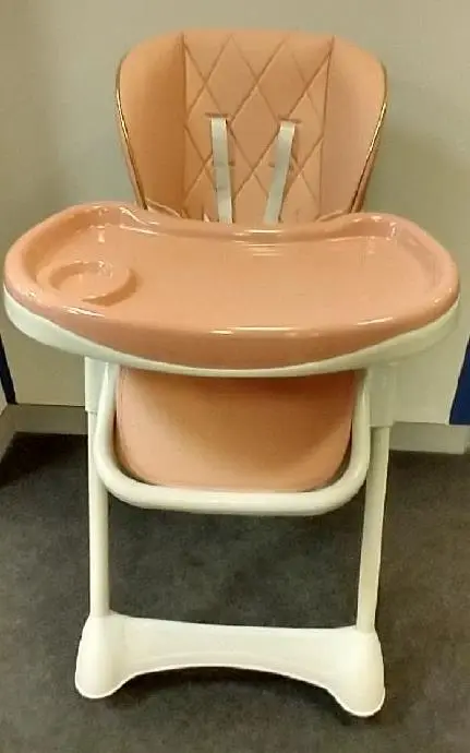 Photo from the official notice: Pink and White Adjustable Highchair BD-806 — injuries risk