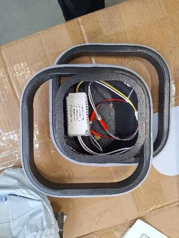 Photo from the official notice: Rectangular LED Ceiling light — electric shock risk