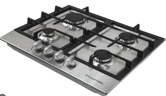 Photo from the official notice: Russell Hobbs Gas Hobs — fire & burns risk