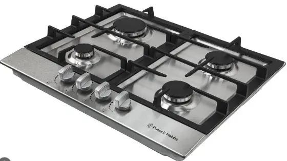 Photo from the official notice: Russell Hobbs Gas Hobs — fire & burns risk
