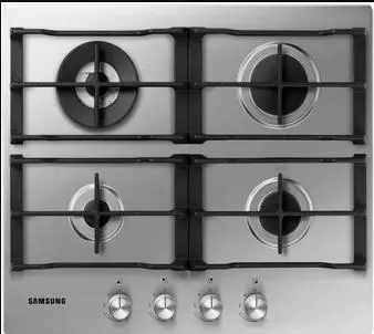 Photo from the official notice: Samsung Gas Hobs — fire & burns risk