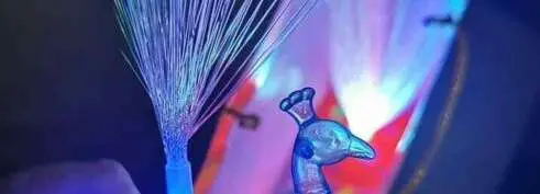 Photo from the official notice: Sensory Light Up Peacock Toy / Ring — burns & choking risk