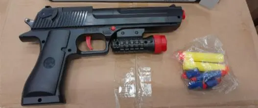Photo from the official notice: Senye Army Combat Max Gun sold via Amazon — fire risk
