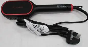 Photo from the official notice: Seven Panda Hair Straightening Brush — fire & electric shock risk