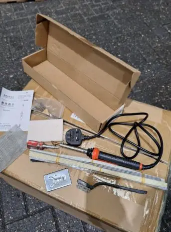 Photo from the official notice: Soldering Iron UBL8008 — fire risk