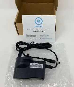 Photo from the official notice: T POWER Replacement Adapter sold via Amazon — electric shock risk